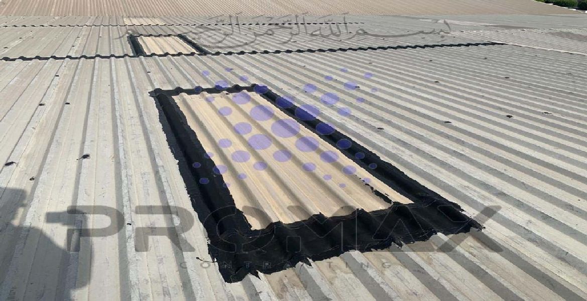Palmon - metal roof waterproofing project by Promax in Dubai, UAE